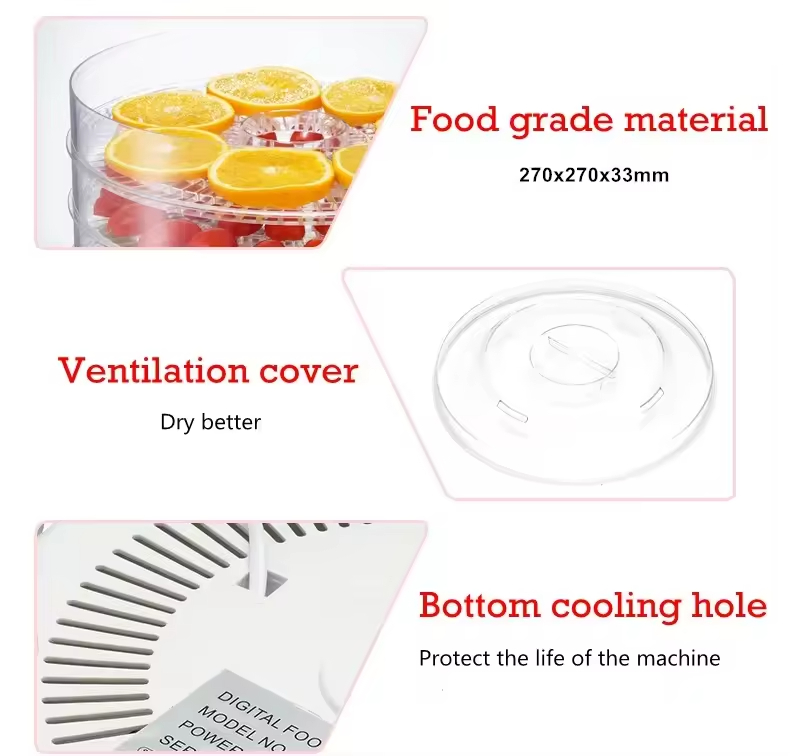 5-Layer Food Dehydrator with Adjustable Temperature