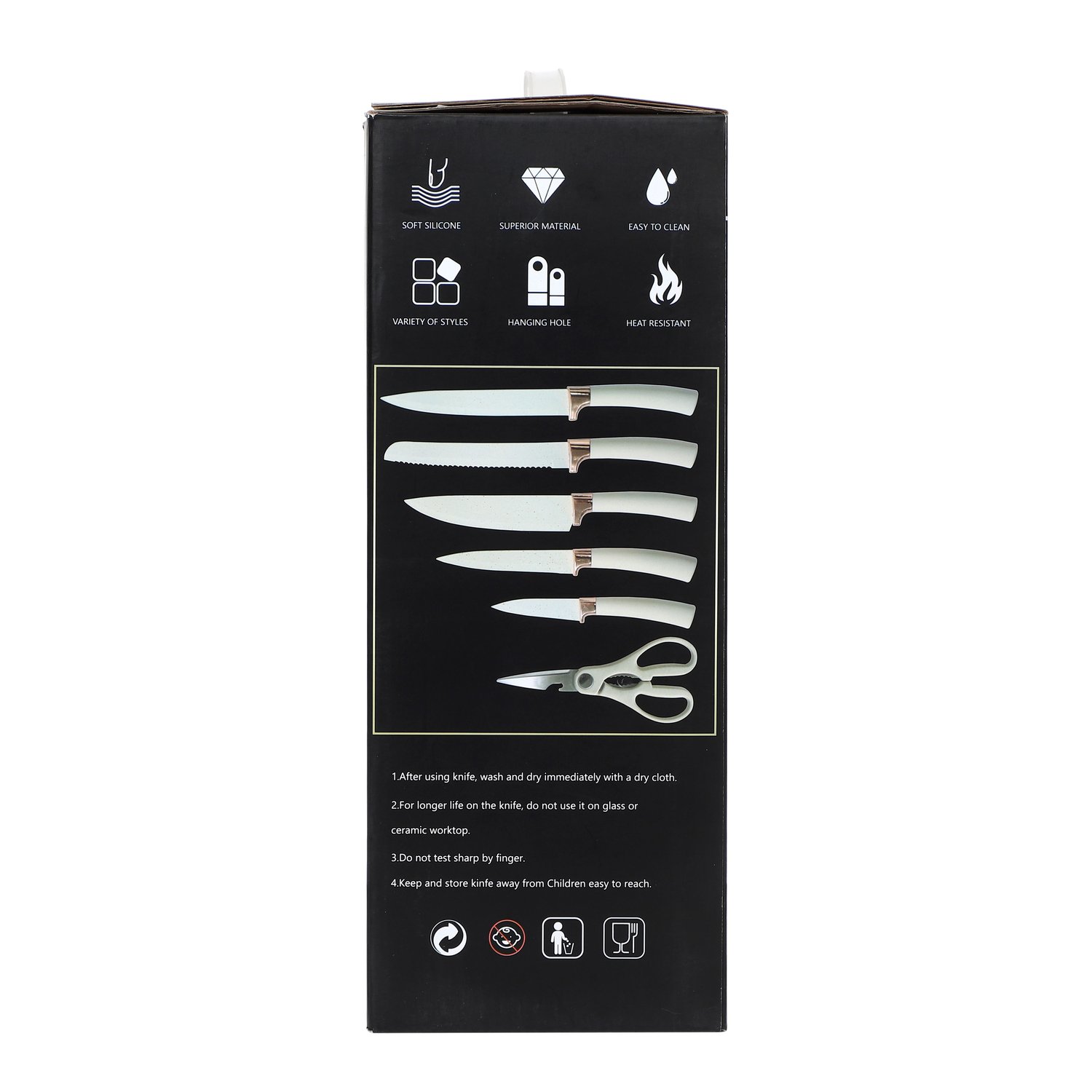 19pcs silicone kitchen utensils set