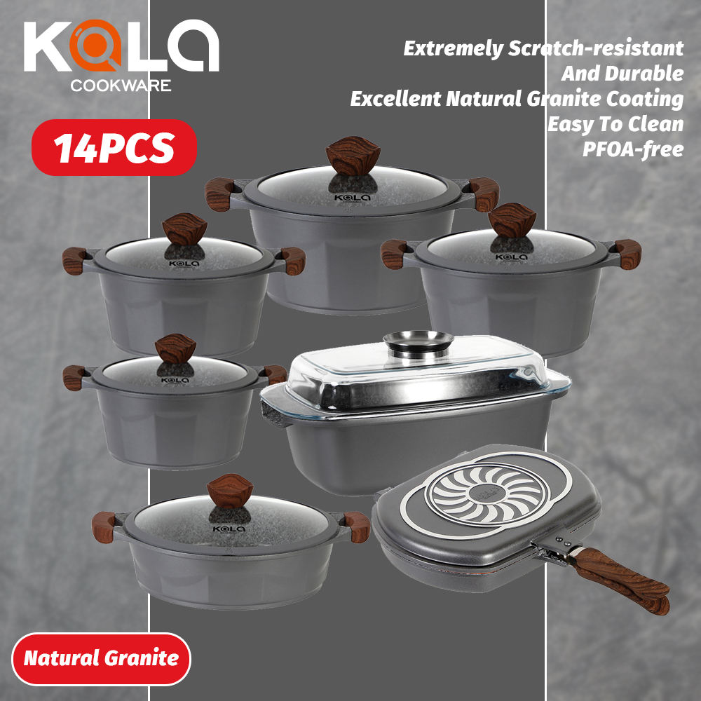 KALA 14pcs/set cookware set