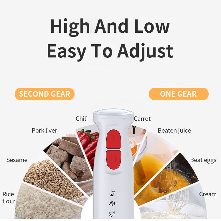 Electric food blender with 2*0.4*1.2m length CCA wire for juice, jam and thick soup