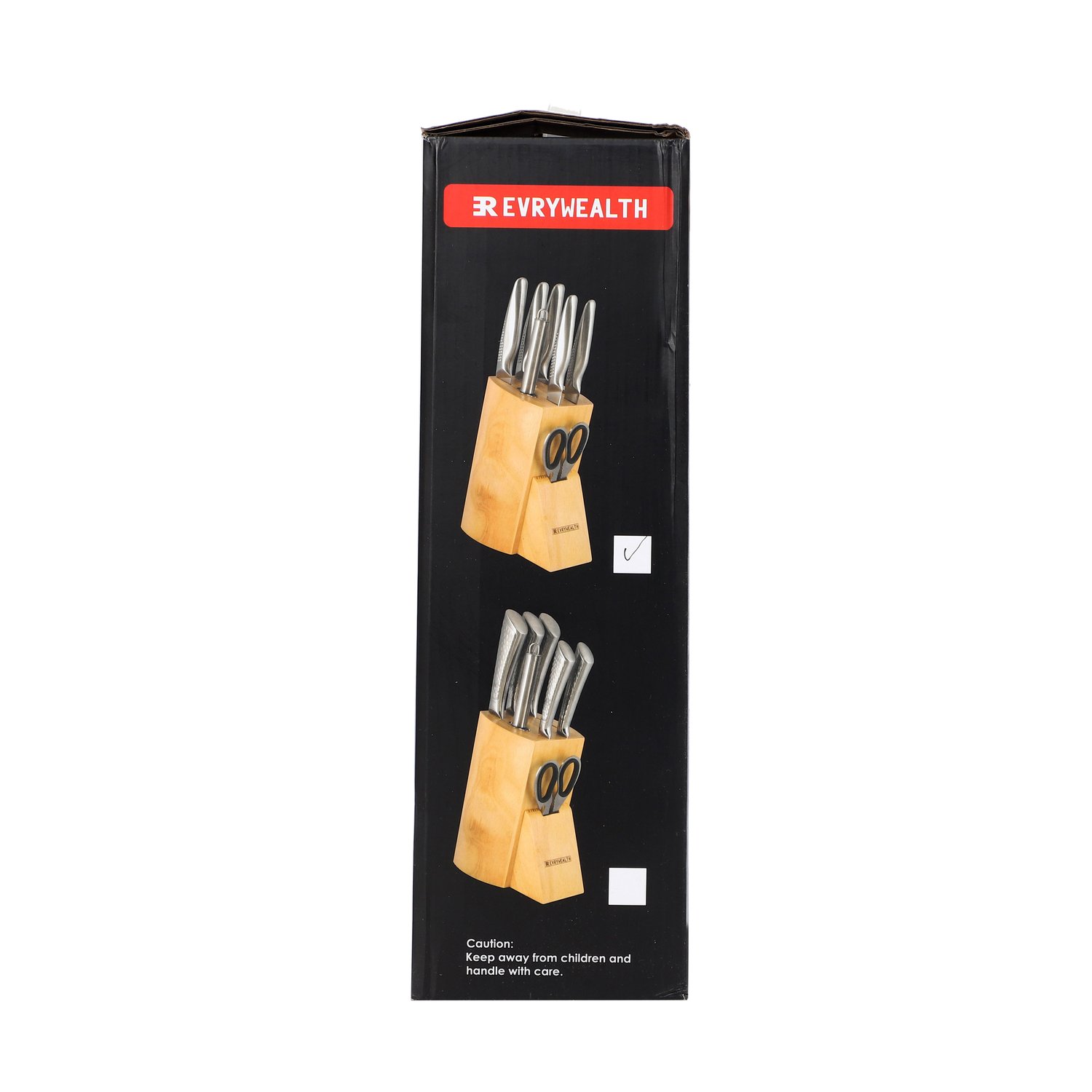 8-piece seahorse hollow handle knife set