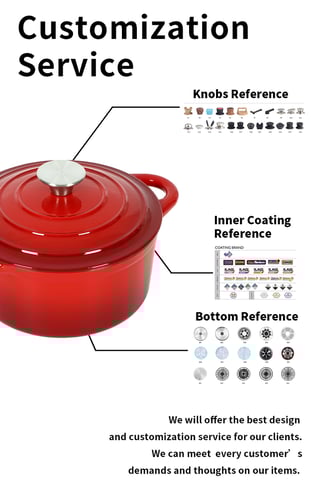 8pcs cast iron cookware set