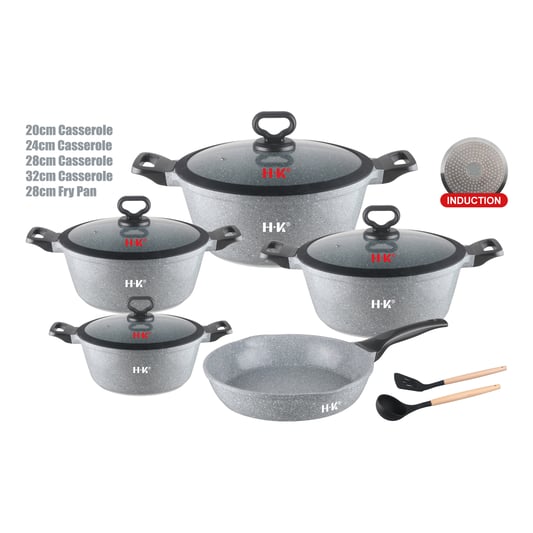 KALA 11pcs pot set-Black/Grey