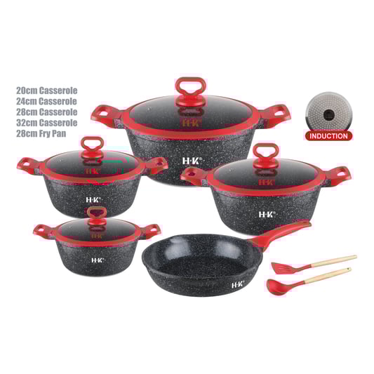 KALA 11pcs pot set-Black/Grey