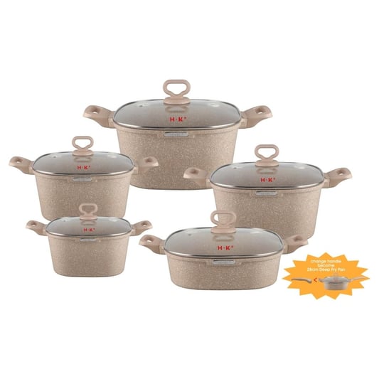 KALA 10pcs pot set-casserole/shallow casserole