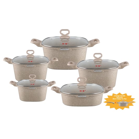 KALA 10pcs pot set-casserole/shallow casserole