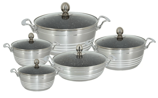 KALA 10pcs heavy pot sets(7.66kg)