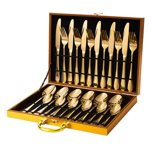 24pcs 410SS gold kitchen tools