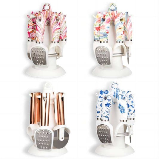 Kitchen gadgets storage rack 7-piece set