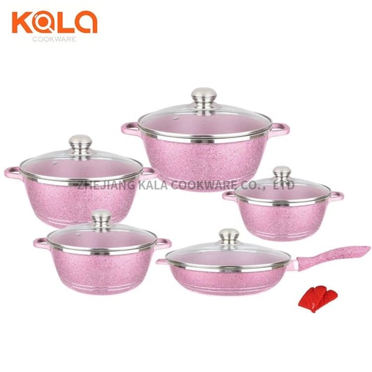 Cast aluminium pot set 12pcs/set