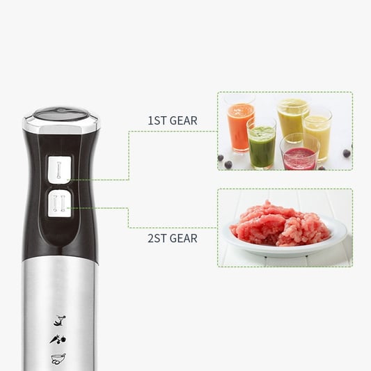Powerful food blender with 2 speeds pulse function mode and 4 blades