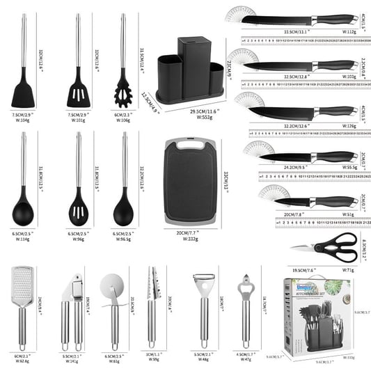 20pcs silicon kitchen set