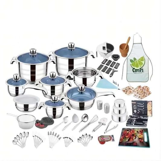 110pcs stainless steel cookware set