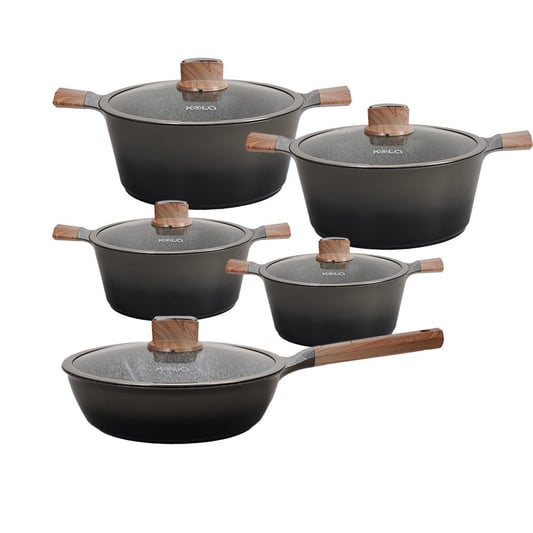 KALA 10pcs ceramic coating cookware set