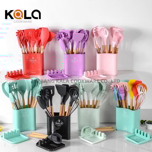 13pcs silicon kitchen utensils