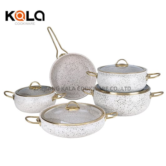 KALA 20-24-28cm casserole with wide side glass lid