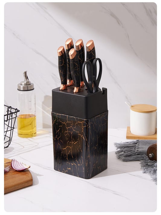 7pcs non stick coating quality kitchen knife set