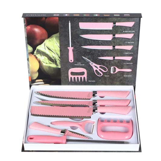 Wavy meat grab 8-piece knife set in EVA handmade box