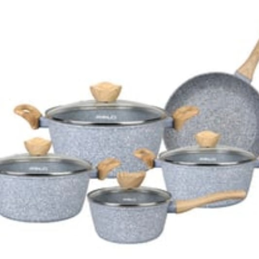 KALA 9PCS cookware sets with induction bottom