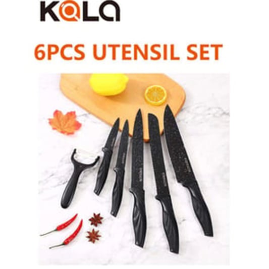Hand-made 6-piece knife set with tail handle